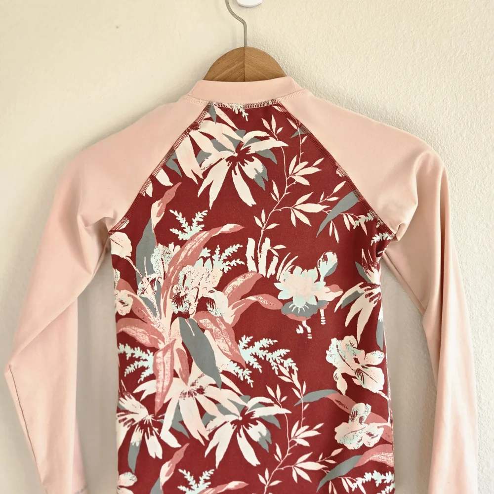 Columbia Floral Rash Guard Top